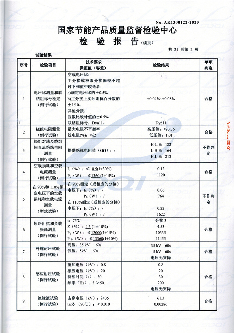 高低压试验报告-S11-1250富宁富宁富宁油浸式变压器-2.jpg